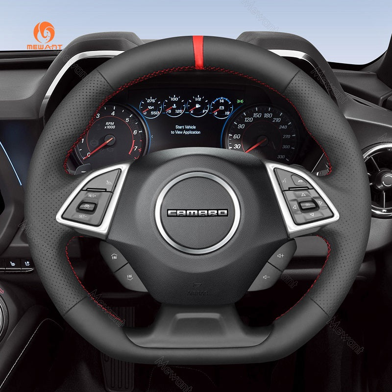 Mewant Car Steering Wheel Cover for Chevrolet (Chevy) Camaro 2016-2024