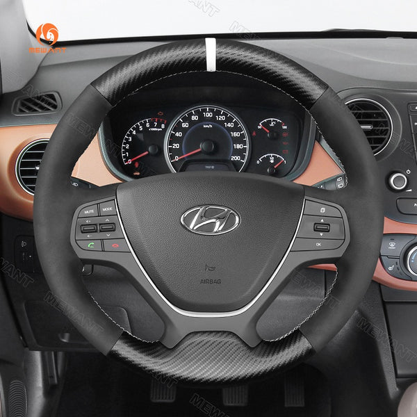 Mewant Car Steering Wheel Cover for Hyundai i10 2013-2020 / i20 2015-2020