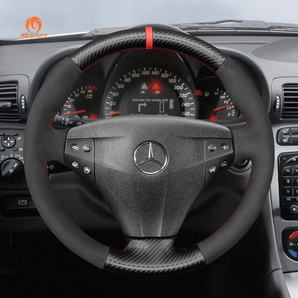 Hand Stitch Car Steering Wheel Cover for Mercedes-Benz C-Class W203 Kompressor from Mewant