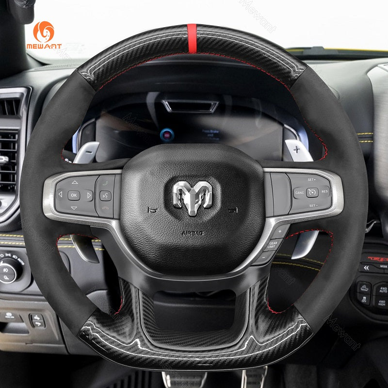Car Steering Wheel Cover for Dodge Ram 1500 TRX from Mewant