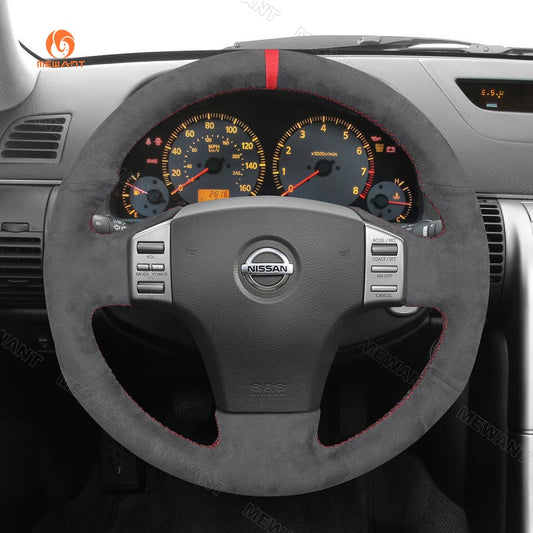 Mewant® Alcantara Car Steering Wheel Cover for Nissan Skyline V35 2003-2006
