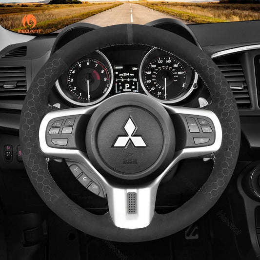 Mewant® Alcantara Auto Lenkradbezug für Mitsubishi Lancer Evolution 10 X