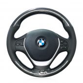 MEWANT Hand Sew Carbon Fiber Leather Car Steering Wheel Cover for BMW F20 2012-2018 F45 2014-2018 F30 F31 F34 2013-2017 F32 F33 F36 2014-2018