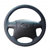 For Toyota Highlander 2008-2014 Camry 2007-2011, Leather Suede  Wrapped Steering Wheel Cover