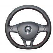 For Volkswagen VW Golf 7 Mk7 New Polo 2014  2015 2016 2017, Custom Hand Sew Protector Steering Wheel Cover