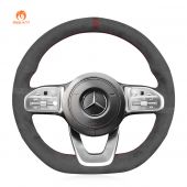 MEWANT Hand Stitch Car Steering Wheel Cover for Mercedes Benz W177 W205 C118 C257 W213 W463 H247 X247 X253 W167 W222