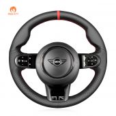 MEWANT Car Steering Wheel Cover for Mini Clubman (F54) 2021-2022 / Convertible (F57 Cabrio) 2021-2022 / Countryman (F60) 2021-2022 / Hatchback (F55/F56) 2021-2022