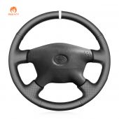MEWANT Hand Stitch Car Steering Wheel Cover for Toyota Tacoma 2001-2004 / Tundra 2001-2002 / Sequoia 2001-2002 / Hilux 2001-2005