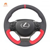 MEWANT Hand Stitch Athsuede Car Steering Wheel Cover for Lexus IS 200t 250 300 350 F Sport RC CT 200h NX