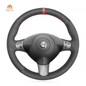 MEWANT Hand Stitch Car Steering Wheel Cover for Alfa Romeo 147 2000-2010 / GT 2004-2010