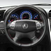 MEWANT Customize  Hand Stitch Genuine Leather Car Steering Wheel Cover for Acura TL 2004 2005 2006