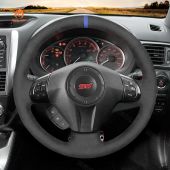 MEWANT DIY Alcantara Car Steering Wheel Cover for Subaru Forester 2008-2012 / Impreza 2008-2011 / Legacy 2008-2010 / Outback 2008-2009 / Impreza WRX (WRX STI) 2008-2014 / Exiga 2009