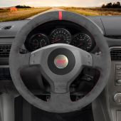 MEWANT Dark Greay Alcantara Car Steering Wheel Cover for Subaru Impreza WRX STI 2002-2004