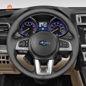 MEWANT Hand Stitch Car Steering Wheel Cover for Subaru Legacy Outback XV (Crosstrek) Forester