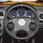 MEWANT Hand Stitch Car Steering Wheel Cover for Subaru Impreza WRX 1999-2004