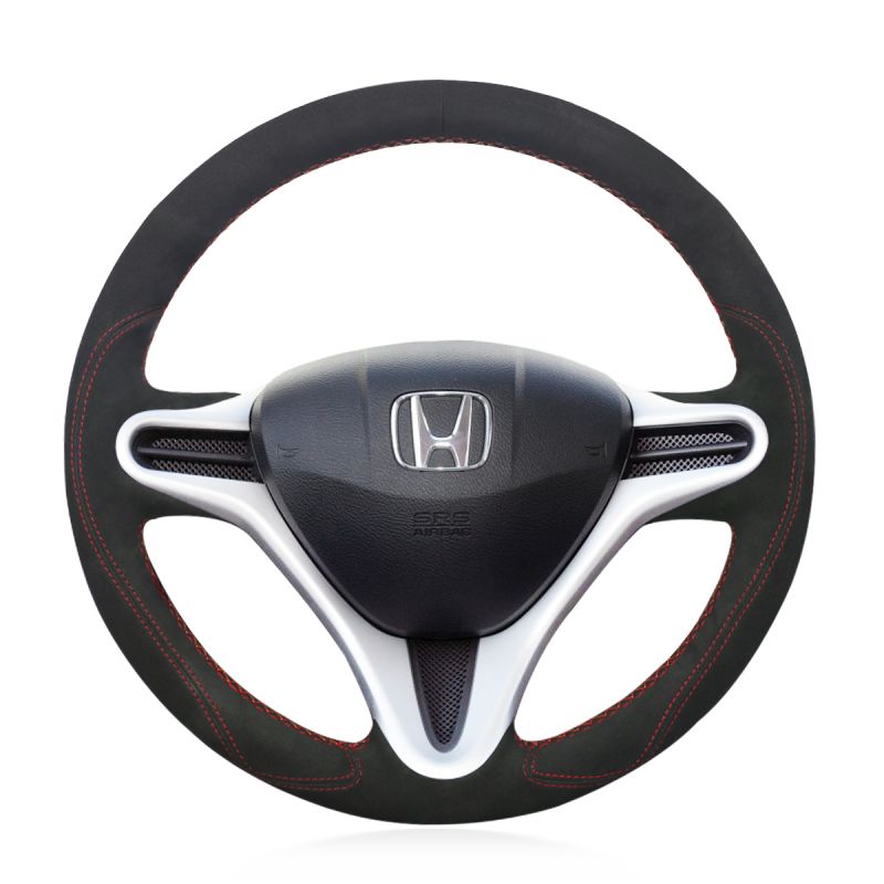 Sewing Leather Steering Wheel Cover For Honda Fit Jazz City Insight 2009-2013 