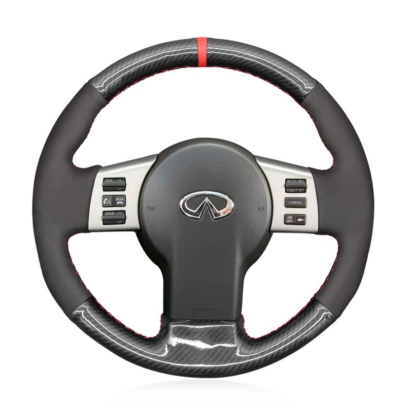 Details about  / Black Suede Car Steering Wheel Cover for Infiniti FX FX35 FX45 for Nissan 350Z